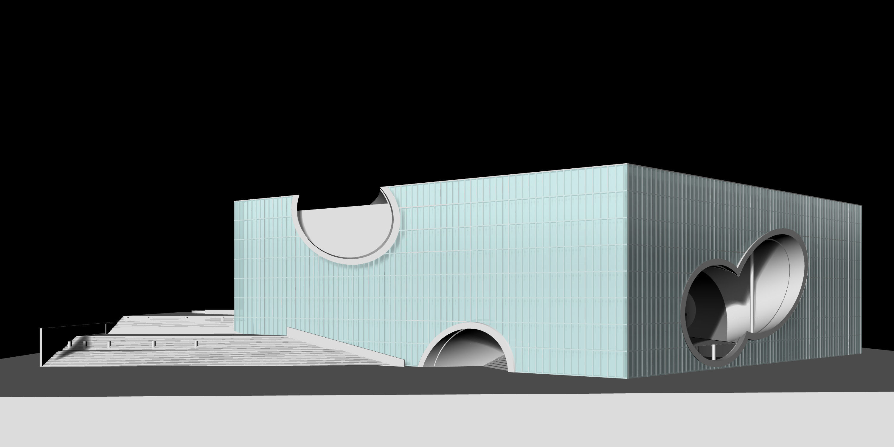 Tadao Ando - Poly Grand Theater 3D model_2