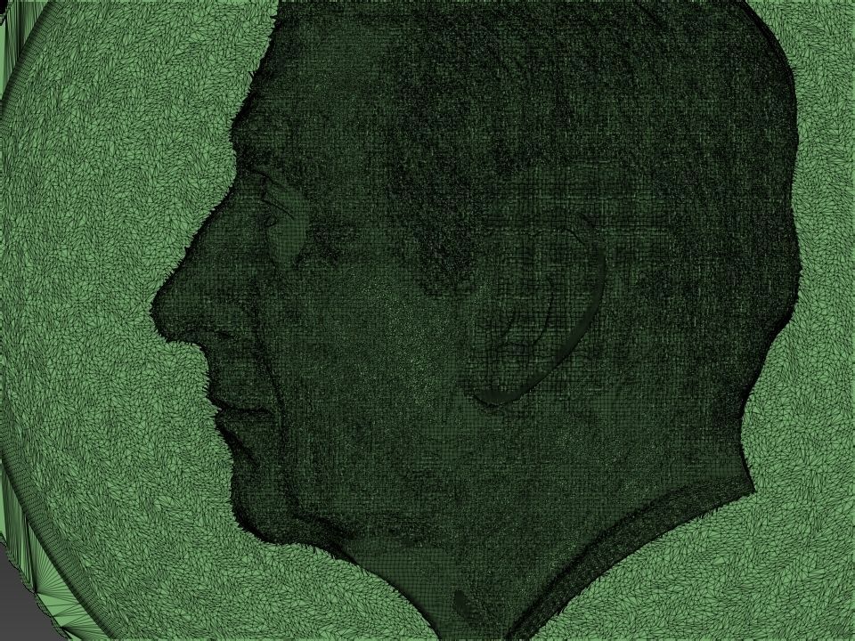 King Charles Coin - Bas Relief 3D print model_22