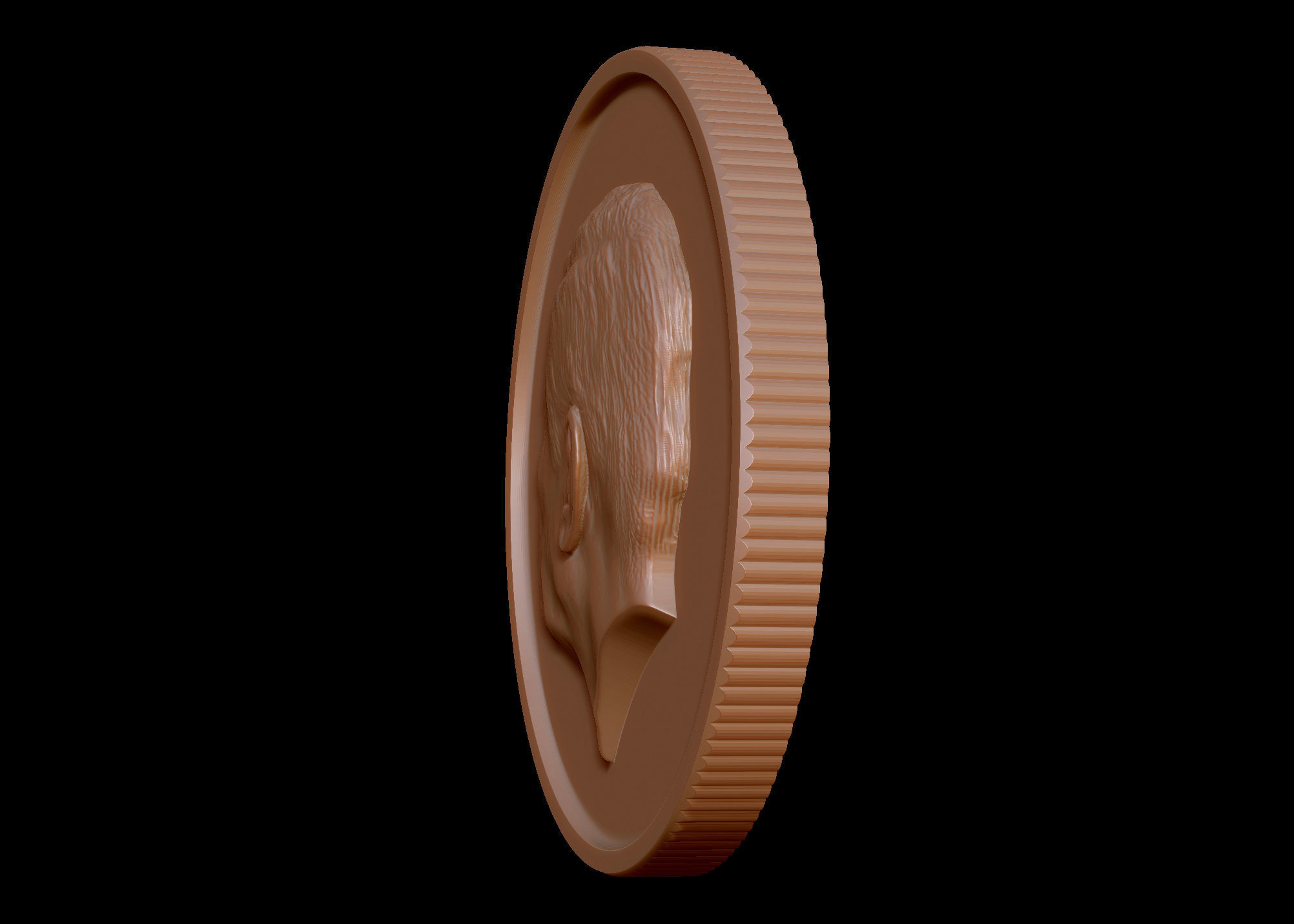King Charles Coin - Bas Relief 3D print model_19