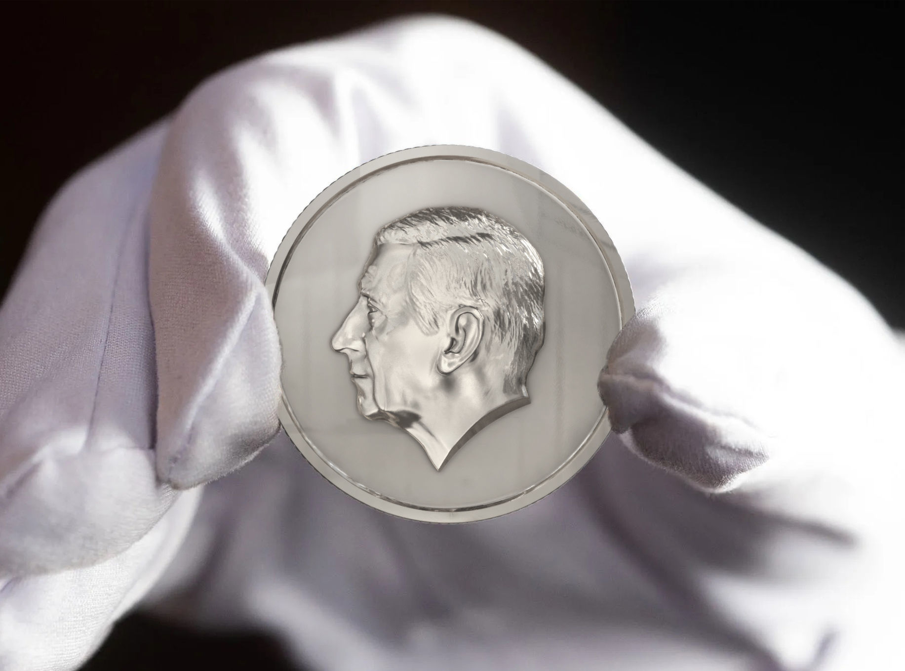 King Charles Coin - Bas Relief 3D print model_5