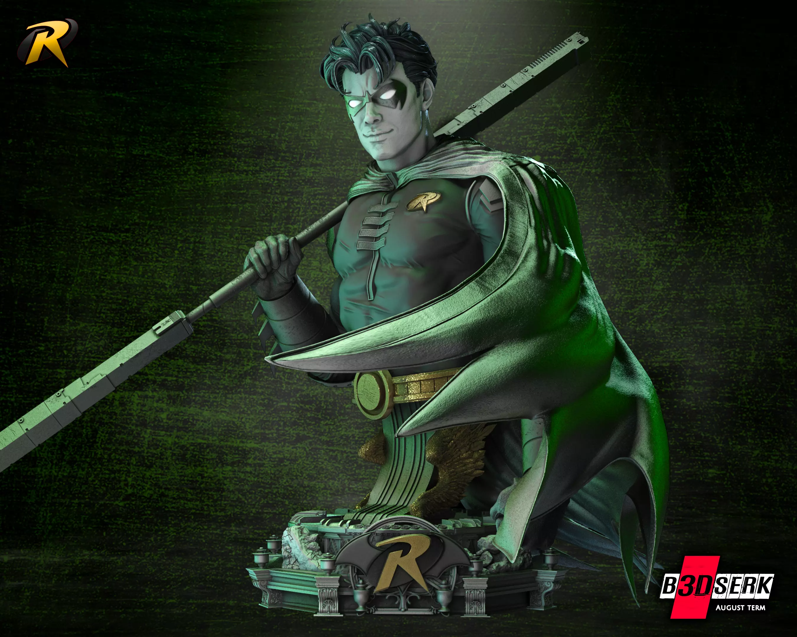 B3DSERK July term 2023 Robin Tim Bust for printing 3D print model