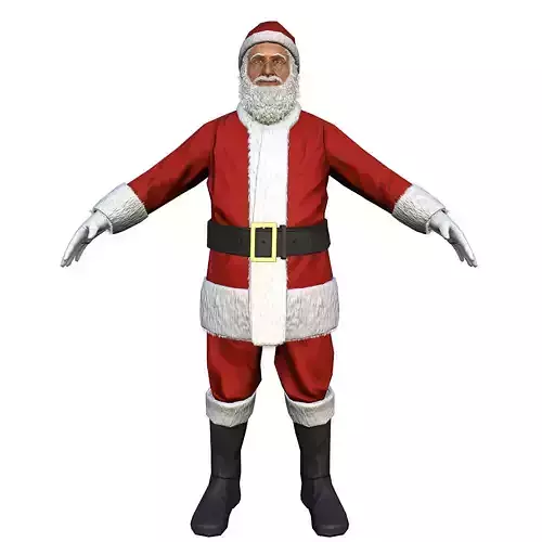 Santa Claus Low-poly 3D model