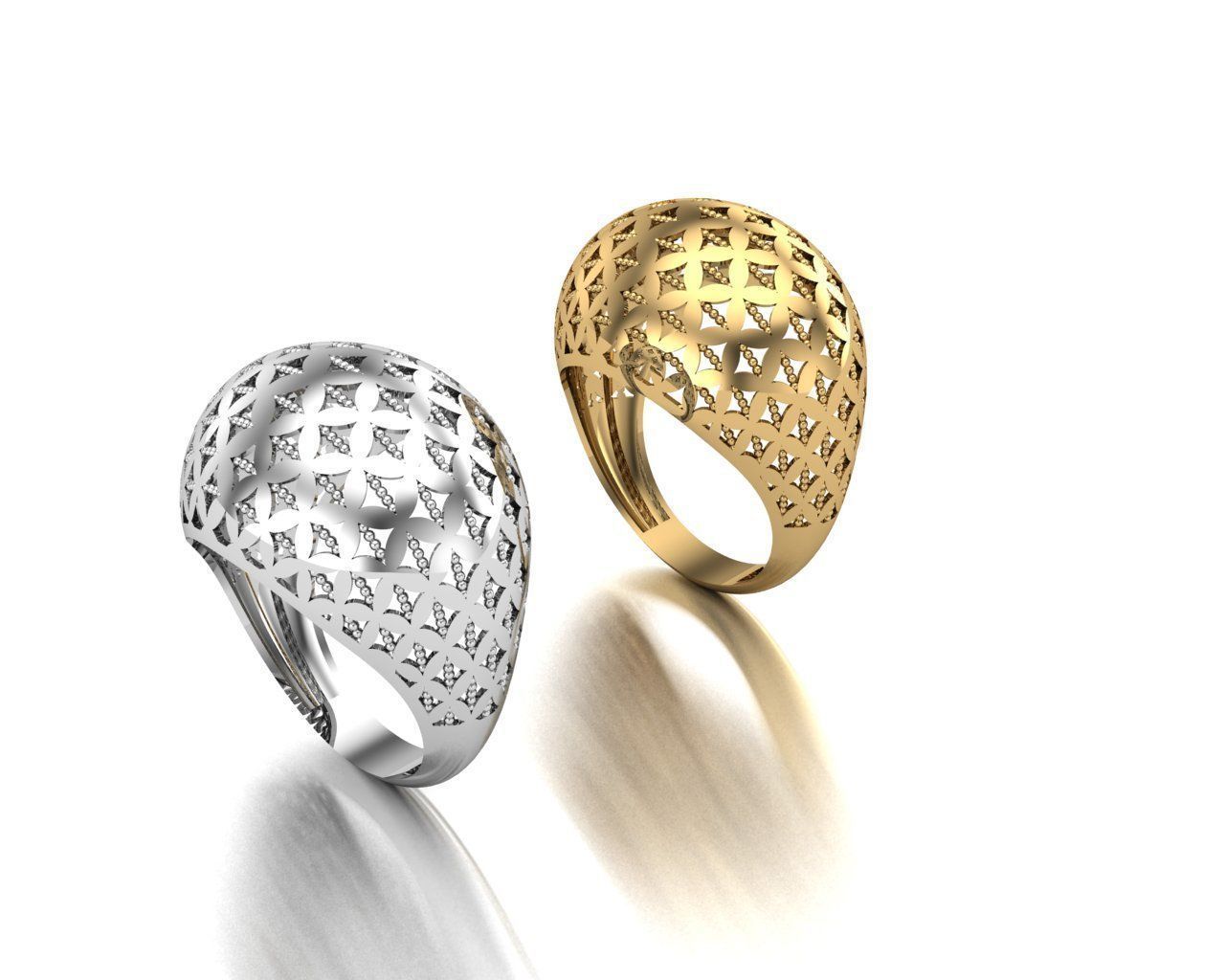 DOME RING 3D print model_2