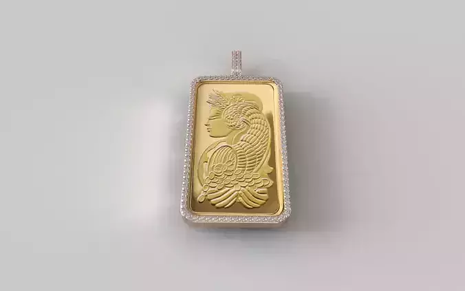 Suisse Pamp Frame v2 - 5 Ounce - 2mm Diamond 3D print model