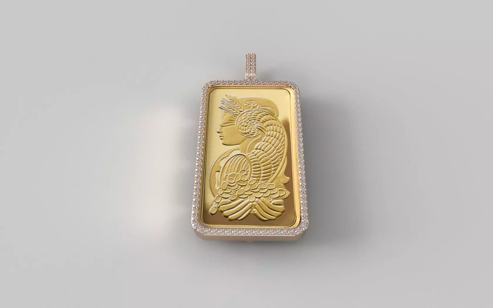 Suisse Pamp Frame v2 - 5 Ounce - 2mm Diamond 3D print model_0