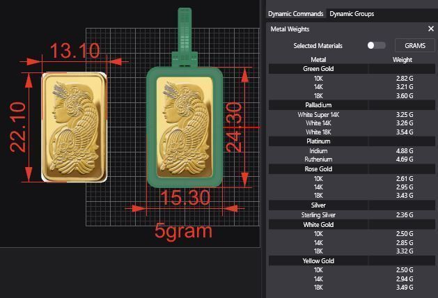 Suisse Pamp Frame v2 - 5 Gram 3D print model_4