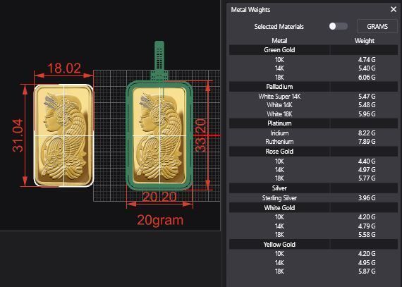 Suisse Pamp Frame v2 - 20 Gram 3D print model_3