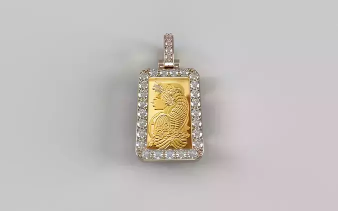 Suisse Pamp Frame v2 - 2-5 Gram - 2mm Diamonds 3D print model