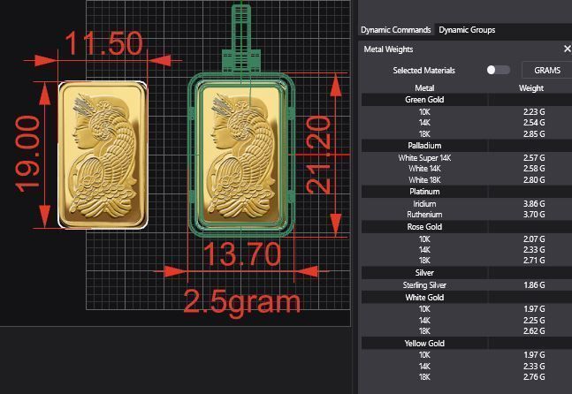 Suisse Pamp Frame v2 - 2-5 Gram 3D print model_4