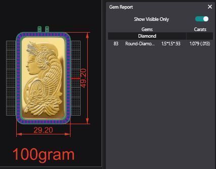 Suisse Pamp Frame v2 - 100 Gram Diamond 3D print model_4