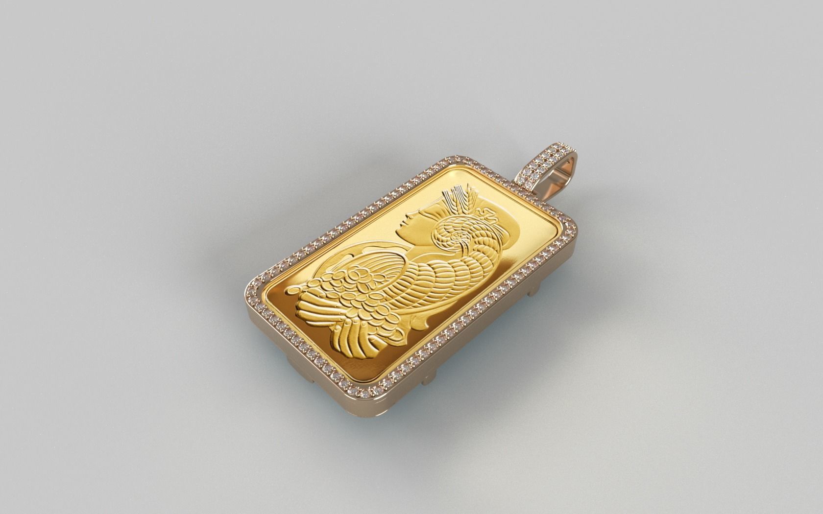 Suisse Pamp Frame v2 - 100 Gram Diamond 3D print model_1