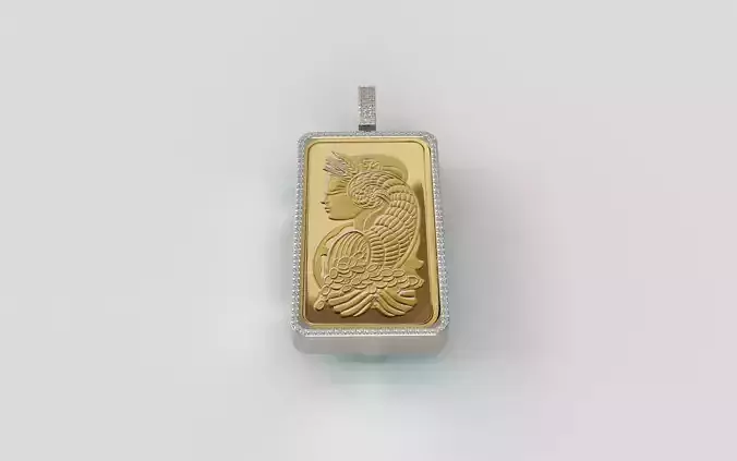 Suisse Pamp Frame v2 - 10 Ounce Diamond 3D print model