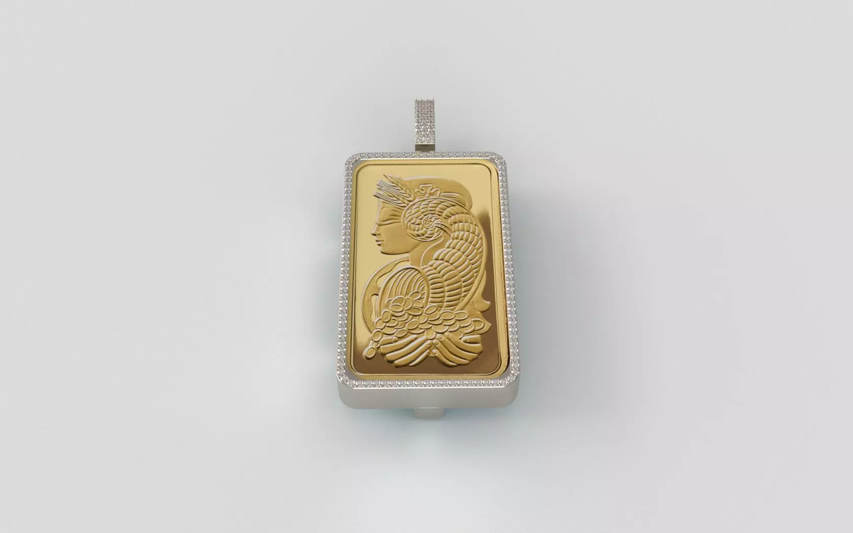 Suisse Pamp Frame v2 - 10 Ounce Diamond 3D print model_0