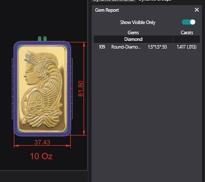 Suisse Pamp Frame v2 - 10 Ounce Diamond 3D print model_5