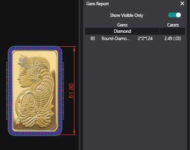 Suisse Pamp Frame v2 - 10 Ounce 2mm Diamond 3D print model_5