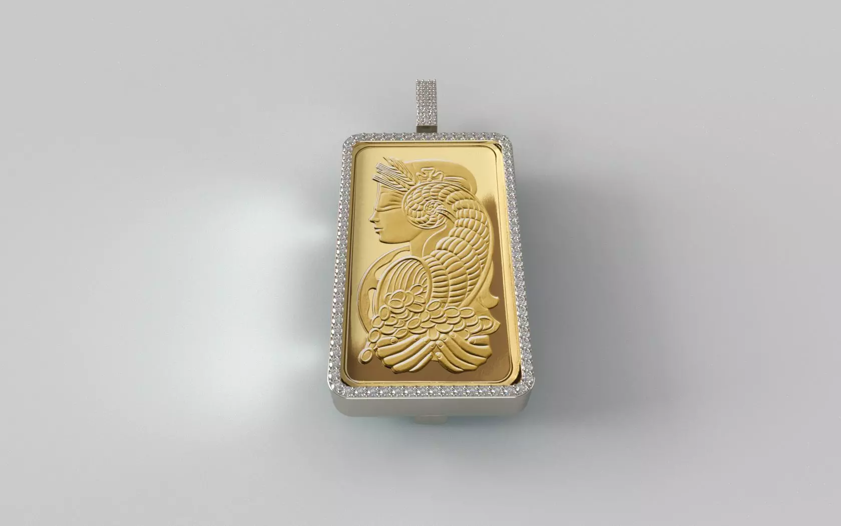 Suisse Pamp Frame v2 - 10 Ounce 2mm Diamond 3D print model_0