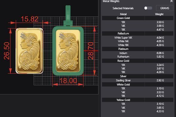 Suisse Pamp Frame v2 - 10 Gram 3D print model_3