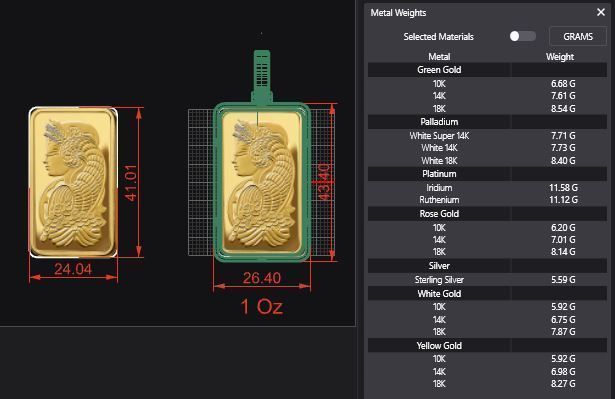 Suisse Pamp Frame v2 - 1 Ounce 3D print model_2