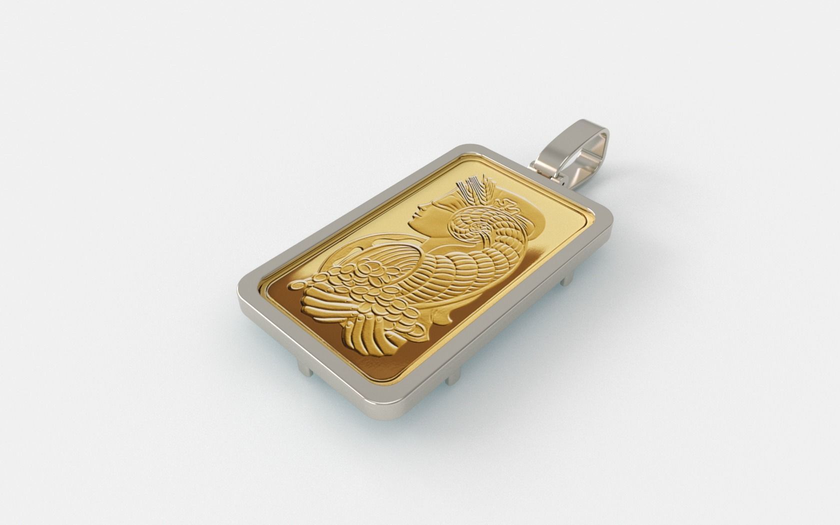 Suisse Pamp Frame v2 - 1 Ounce 3D print model_1