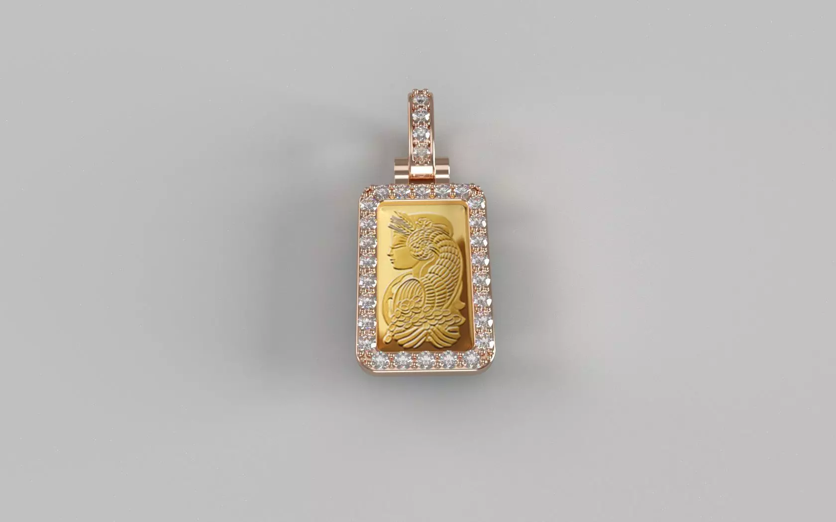 Suisse Pamp Frame v2 - 1 Gram Diamonds 3D print model_0