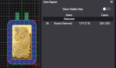Suisse Pamp Frame v2 - 1 Gram Diamonds 3D print model_4