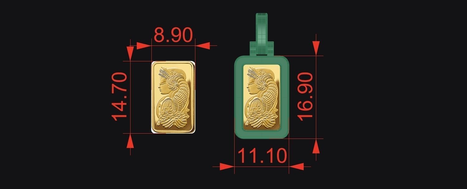 Suisse Pamp Frame v2 - 1 Gram 3D print model_3