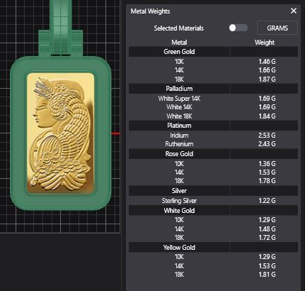 Suisse Pamp Frame v2 - 1 Gram 3D print model_4