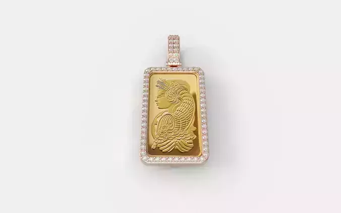 Suisse Pamp Frame v2 - Half Ounce Diamond 3D print model