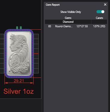 Silver Suisse Pamp Frame v2 - 1 Ounce Diamond 3D print model_3