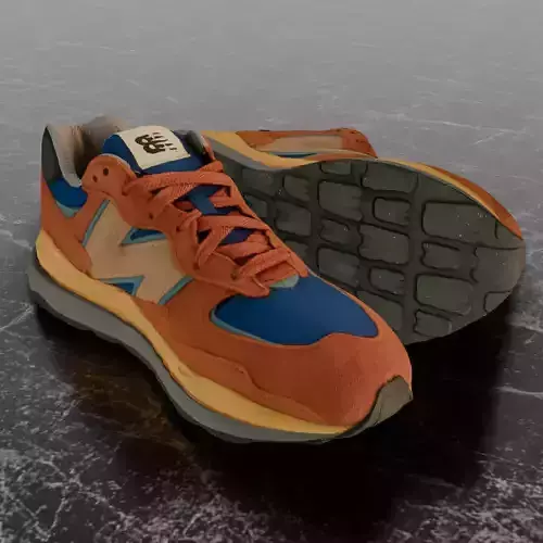 NEW BALANCE 3D SHOES - BLUE - ORANGE