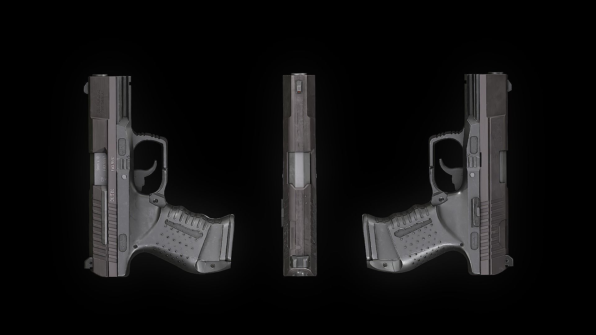 P99 game ready Low-poly 3D model_2