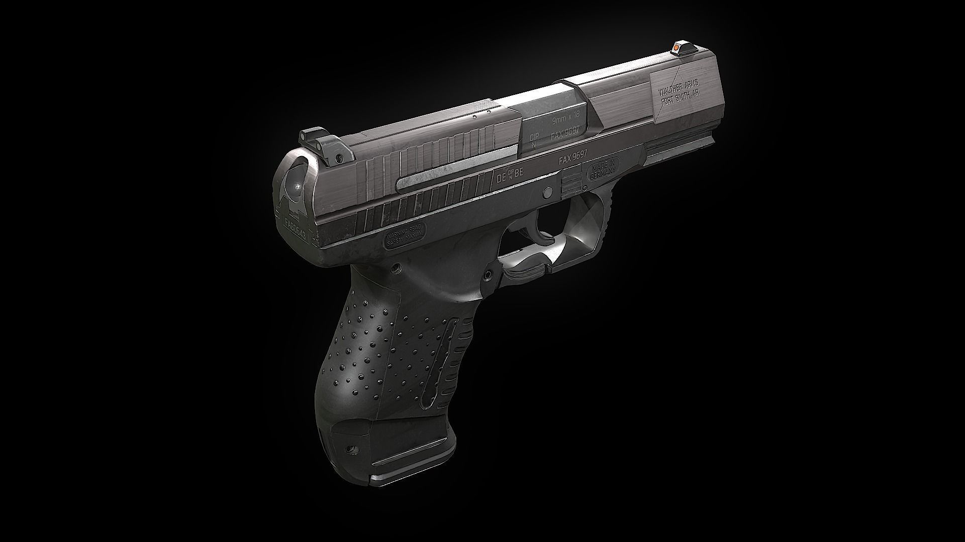 P99 game ready Low-poly 3D model_3