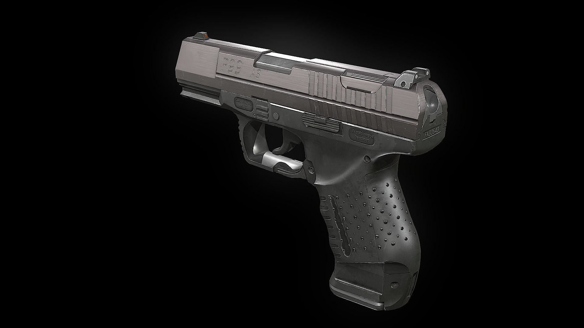 P99 game ready Low-poly 3D model_5