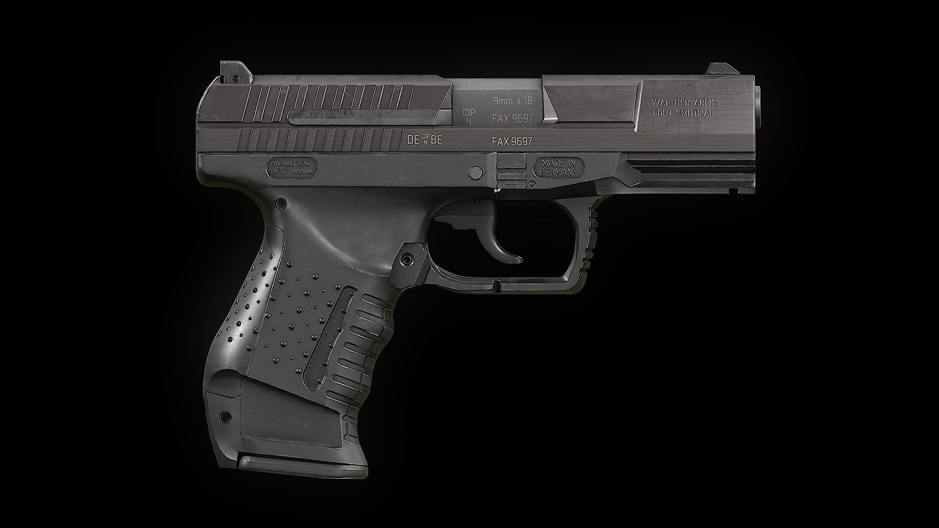 P99 game ready Low-poly 3D model_8