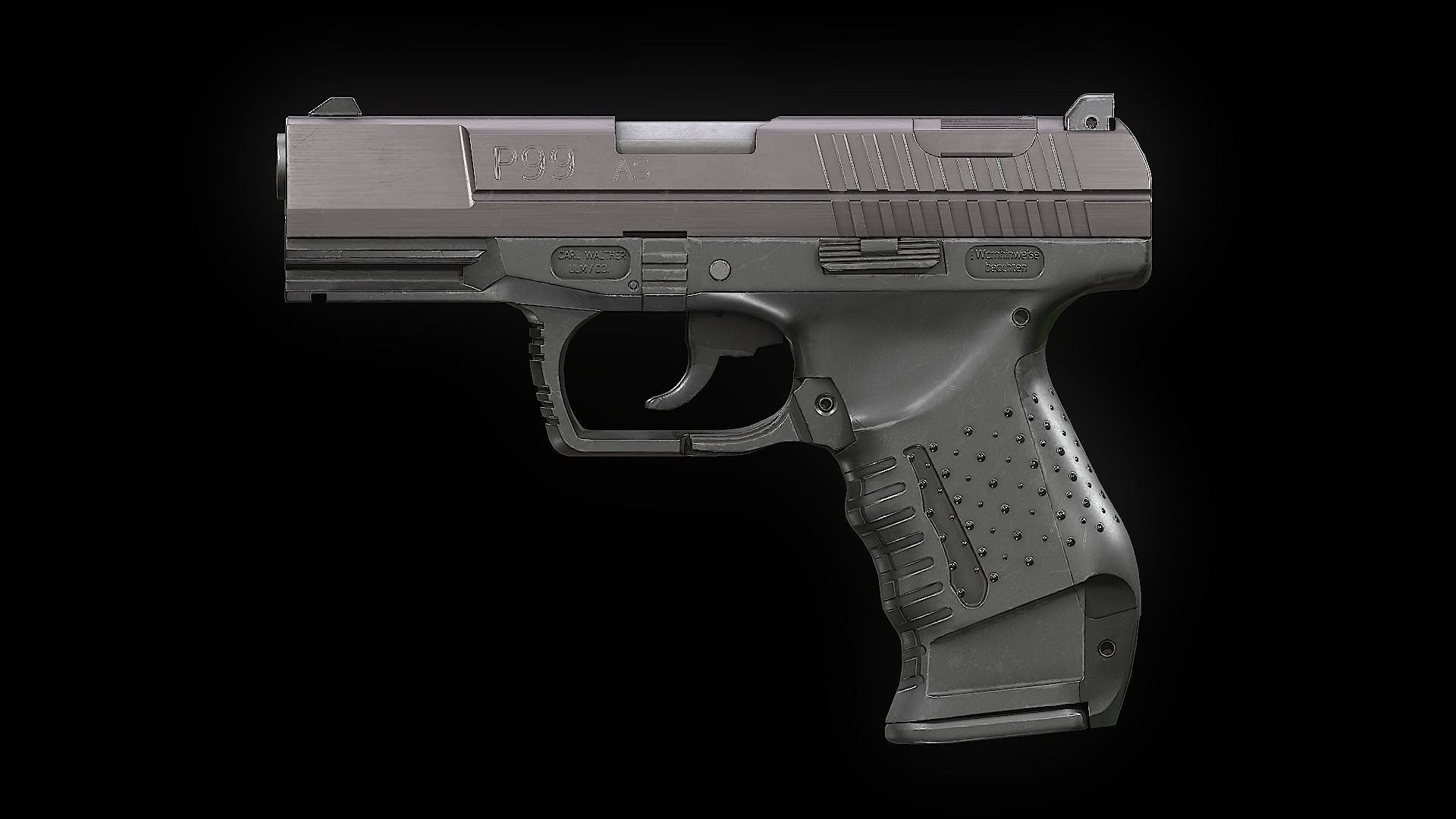 P99 game ready Low-poly 3D model_7