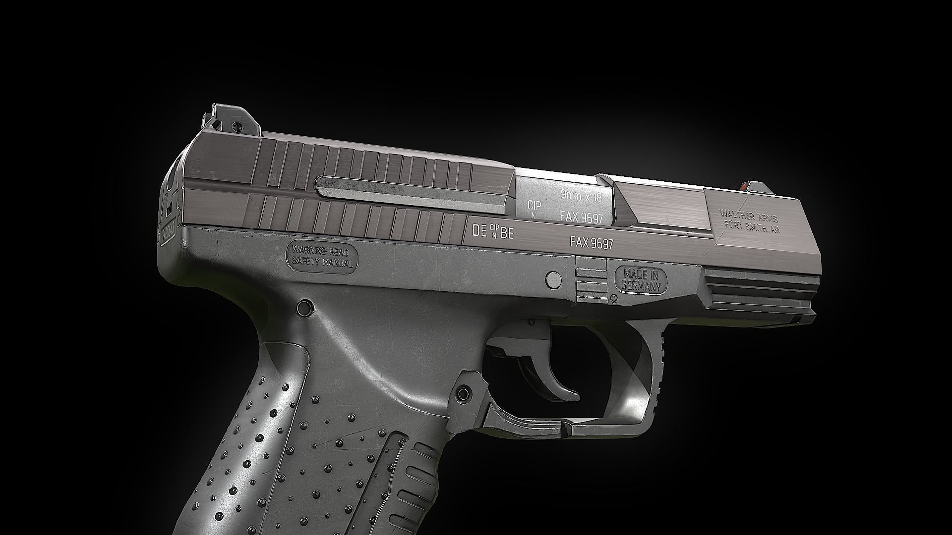 P99 game ready Low-poly 3D model_10