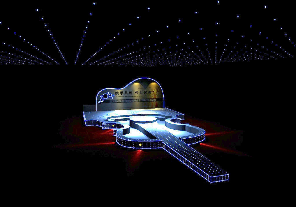 Stage party concert fashion catwalk T station  146 3D model_1