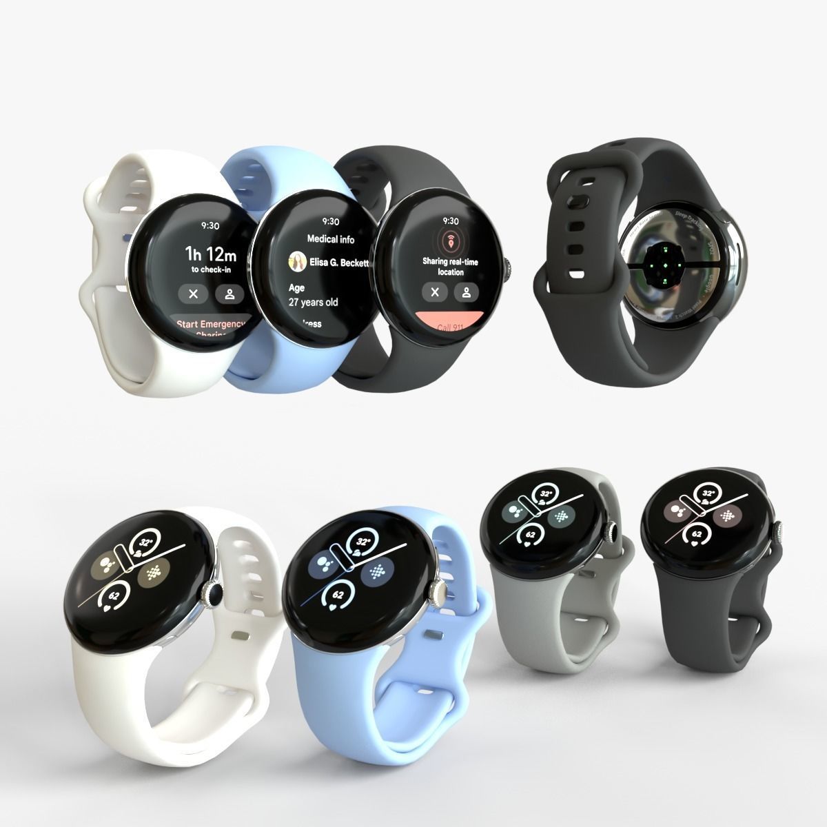 Google Pixel Watch 2 3D model_17