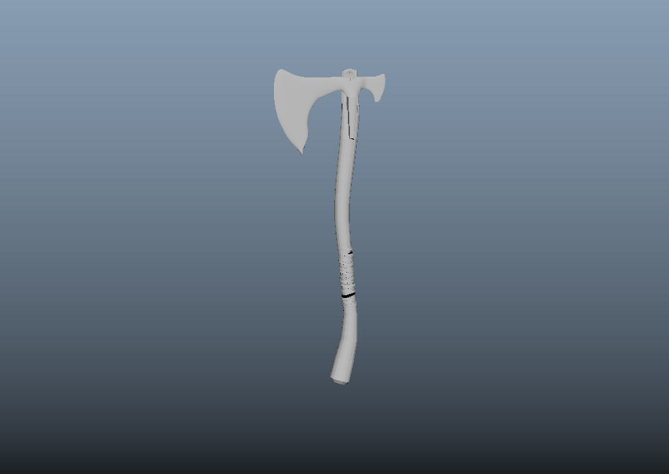 Stylized Axe 3D model 3D model_3