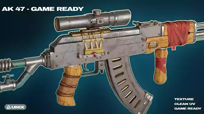 AK 47 -Game-Ready - Metro Style