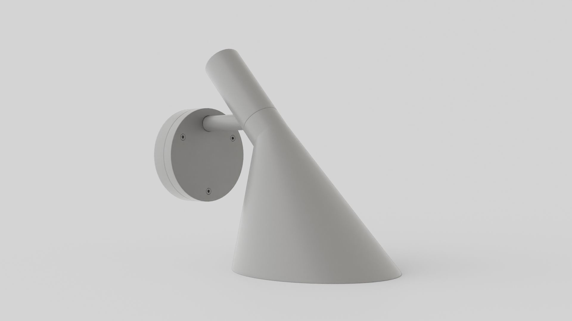 AJ Wall Lamp 1 Low-poly 3D model_3