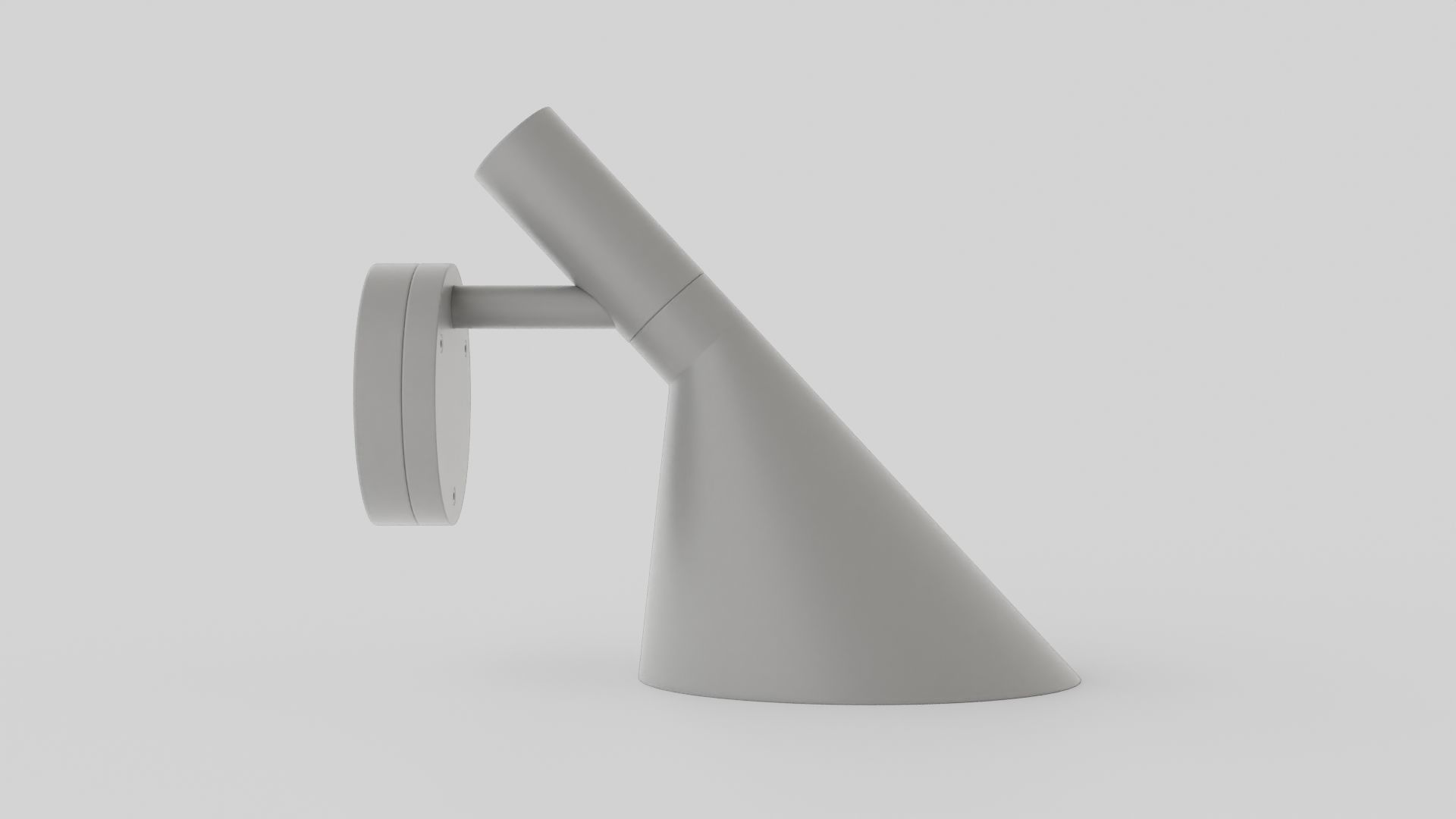 AJ Wall Lamp 1 Low-poly 3D model_4