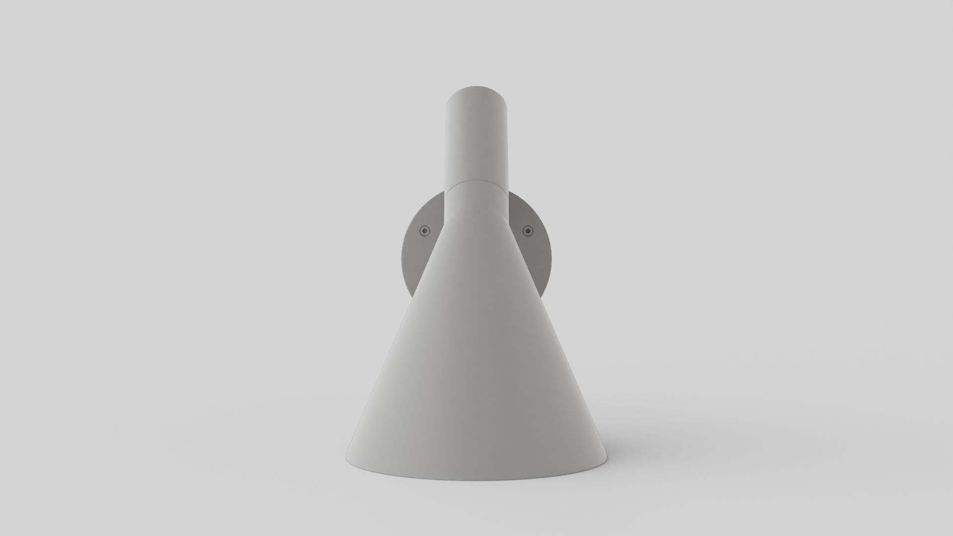 AJ Wall Lamp 1 Low-poly 3D model_2