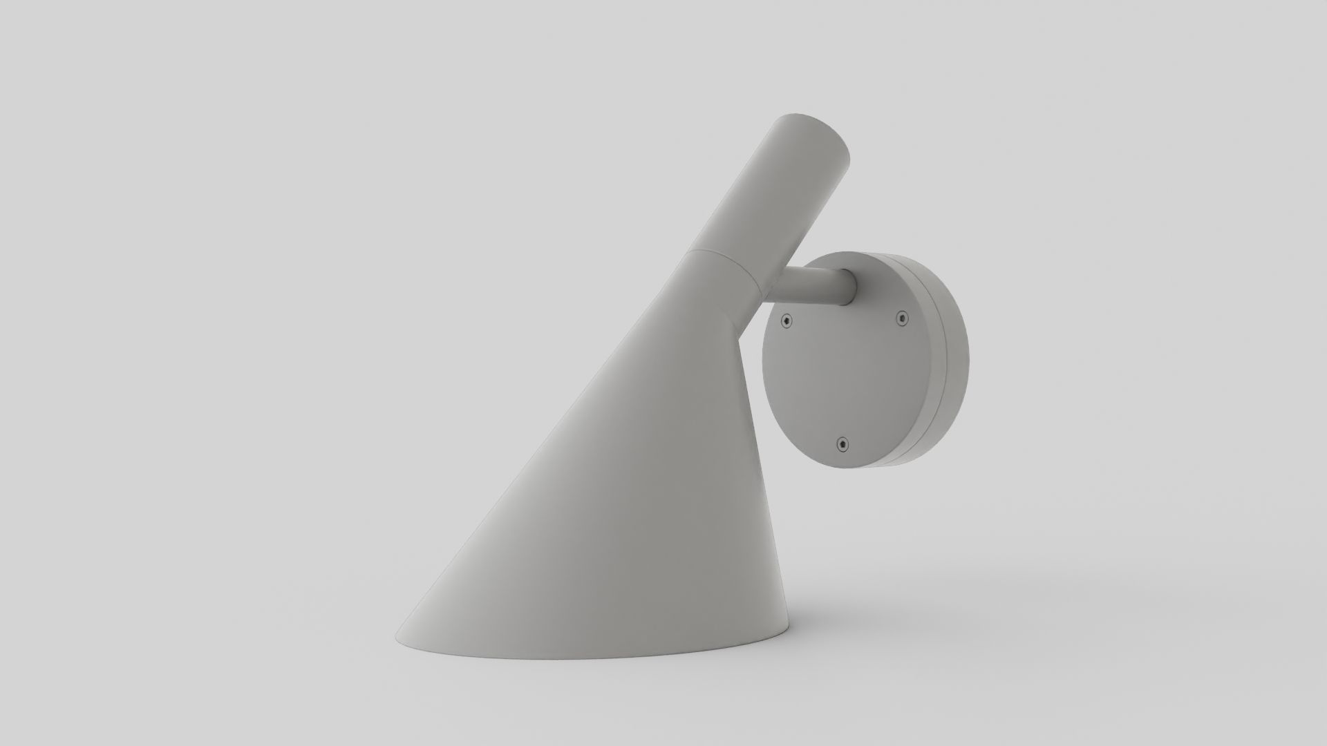 AJ Wall Lamp 1 Low-poly 3D model_1