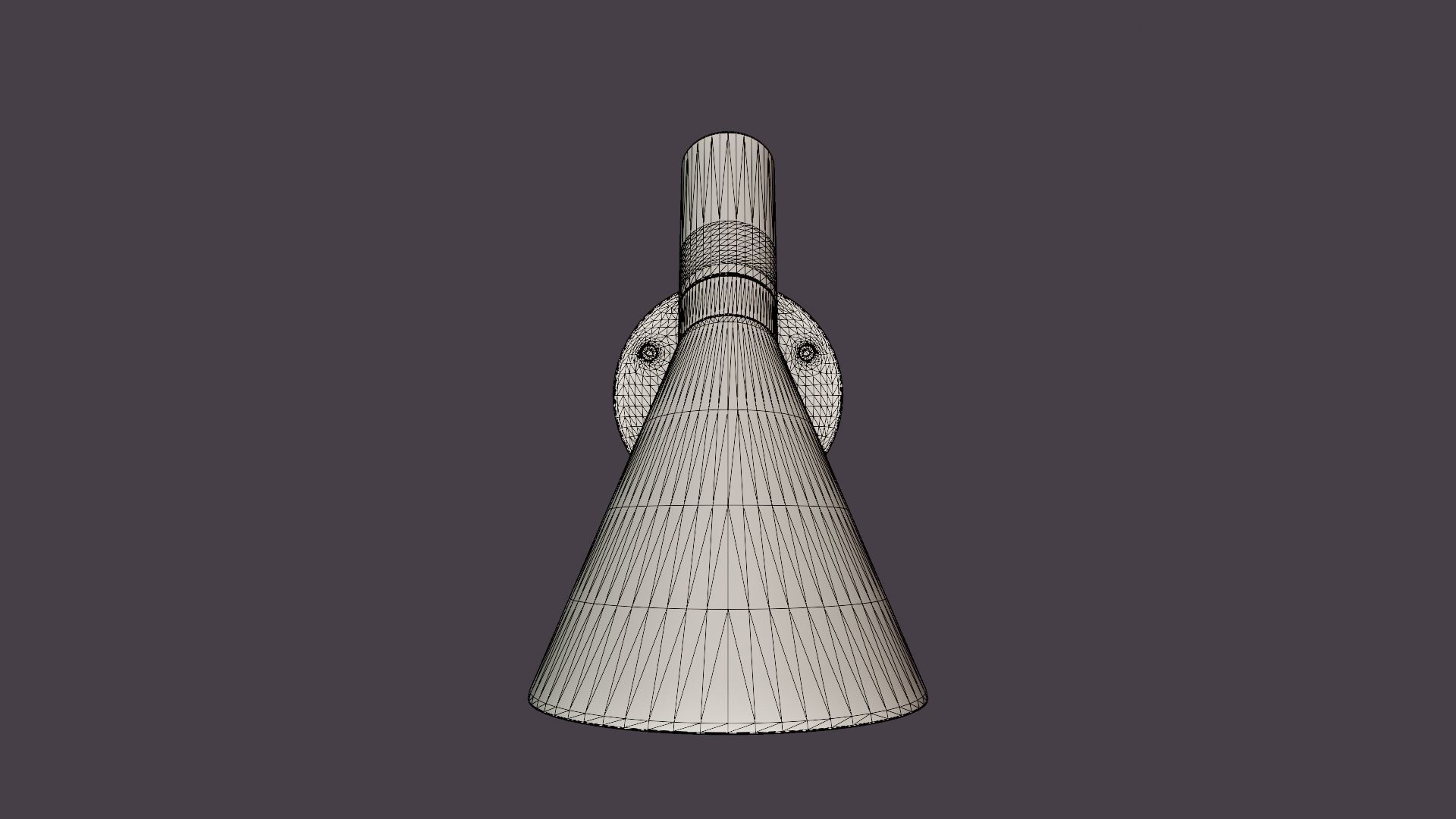 AJ Wall Lamp 1 Low-poly 3D model_8