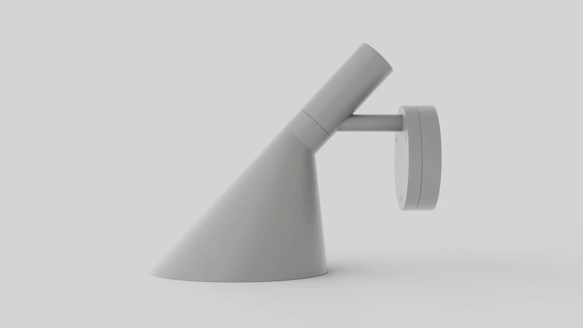 AJ Wall Lamp 1 Low-poly 3D model_0