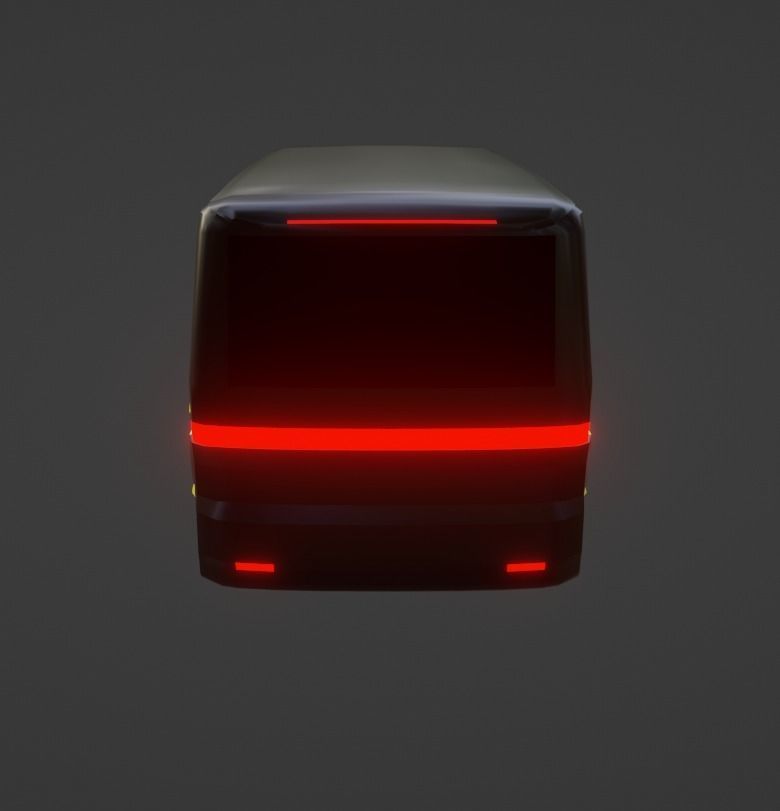 MOIA shuttle Van Low-poly 3D model_10