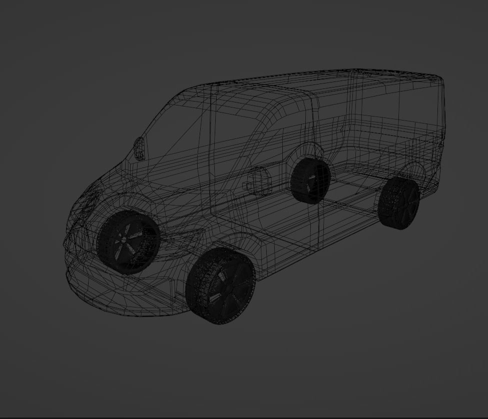 MOIA shuttle Van Low-poly 3D model_14