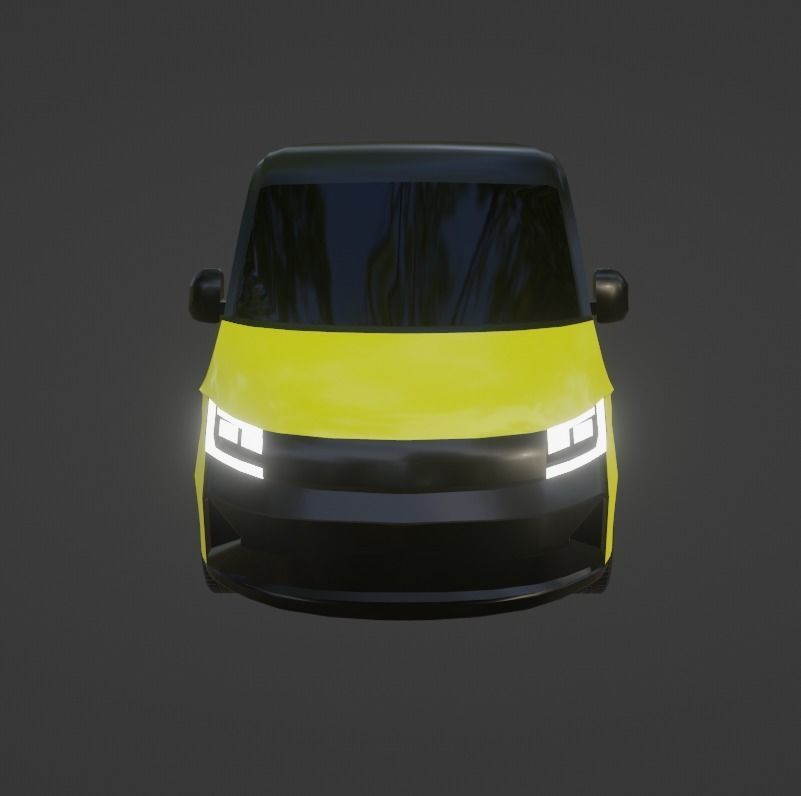 MOIA shuttle Van Low-poly 3D model_9