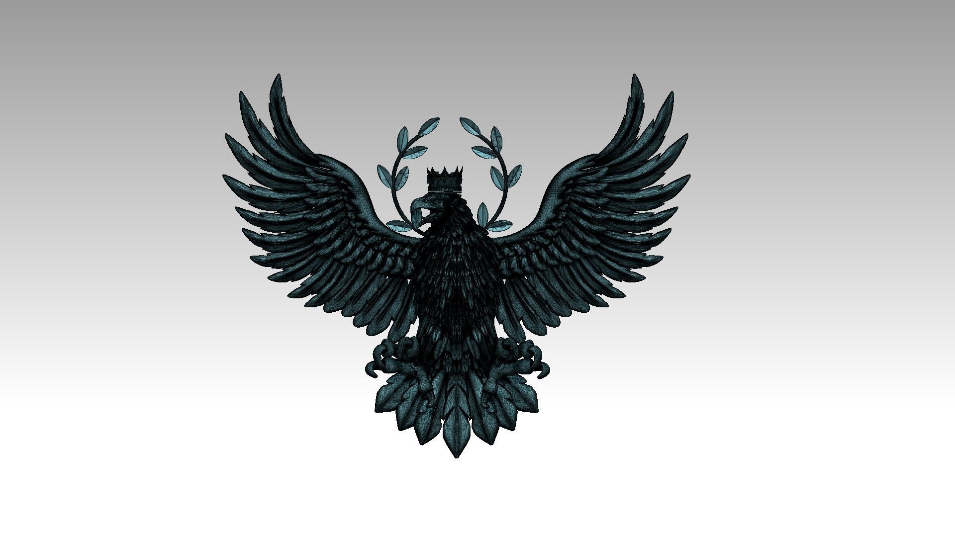 COAT OF ARMS OF AUSTRIA 3D print model_12